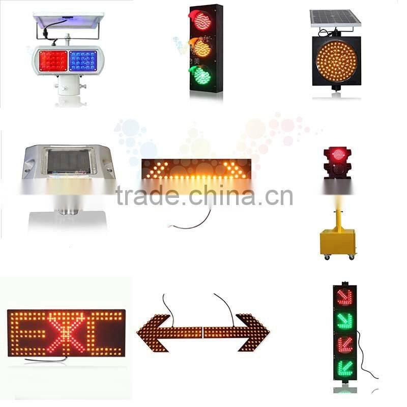 One Side Solar Powered Traffic Road Safety Flashing Warning Light for Road Work