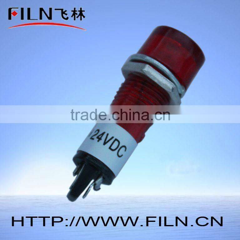 24VDC 10mm led wall neon led pilot light indicator light red color FL2-01
