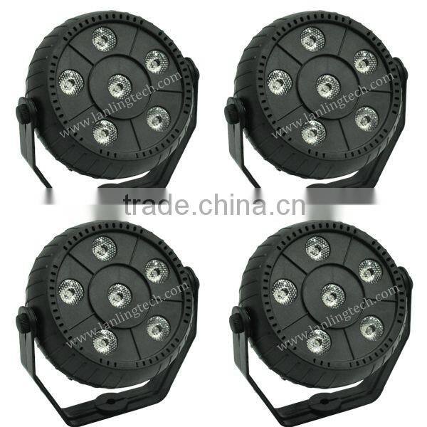 LPR1206 6pcs*1.5W 3-IN-1 RGB Plastic Indoor LED Par Light