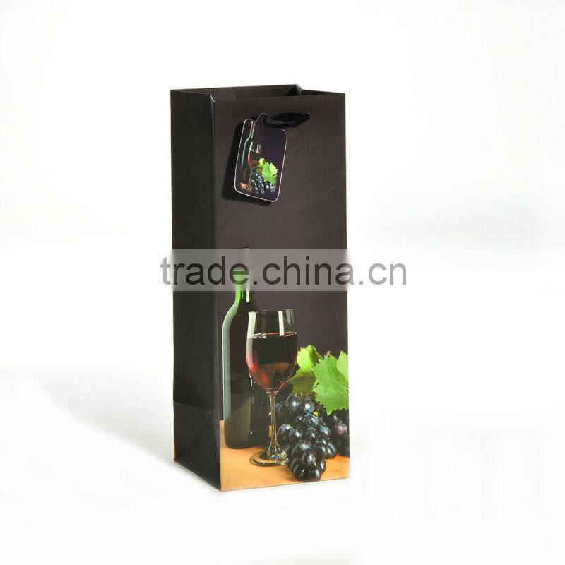 high quality custom wholesale paper bag wine