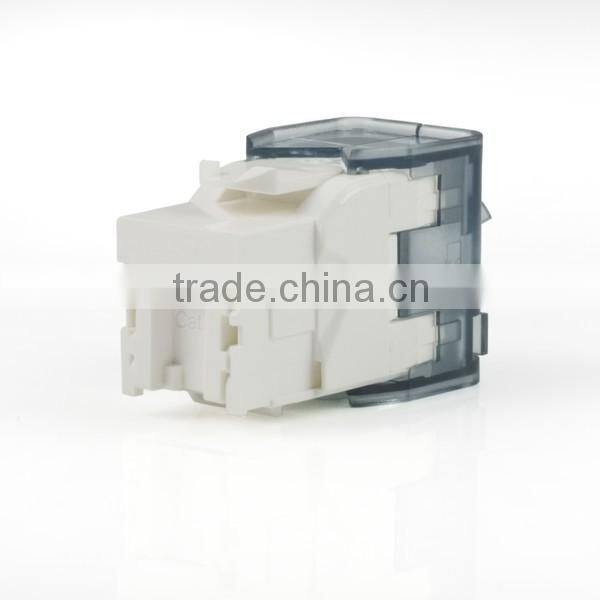Network Solution Cat 6 UL 180Degree UTP RJ45 Connector Modular Keystone Jack