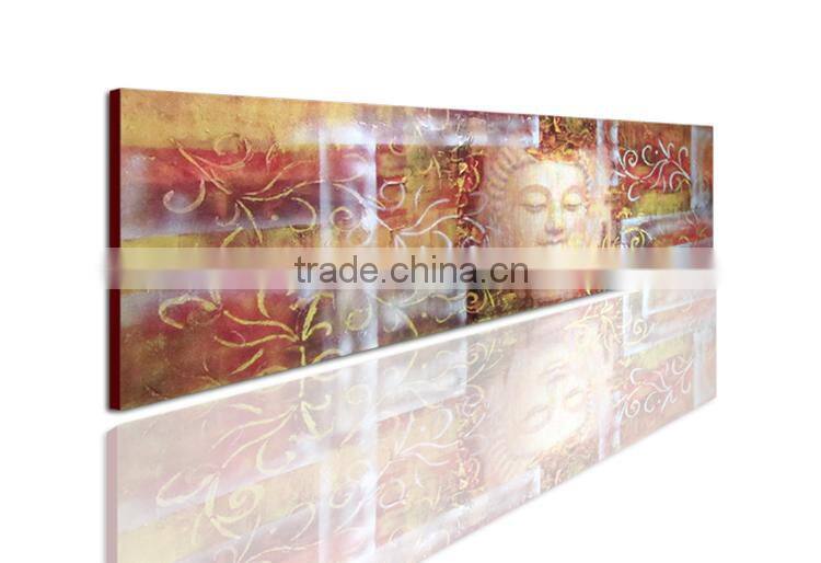 Modern Group Buddha Painting on Canvas