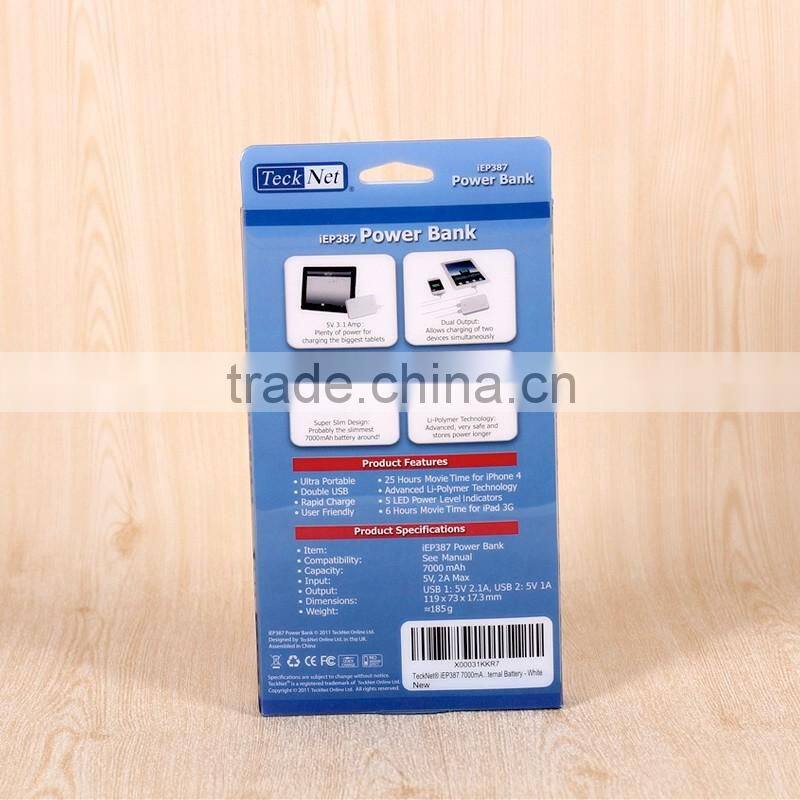 Customized plastic packaging box clear pvc box