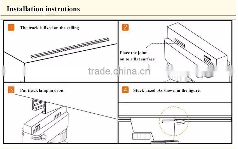 European popular AC85-277V 30w led tracking light/led spotlight