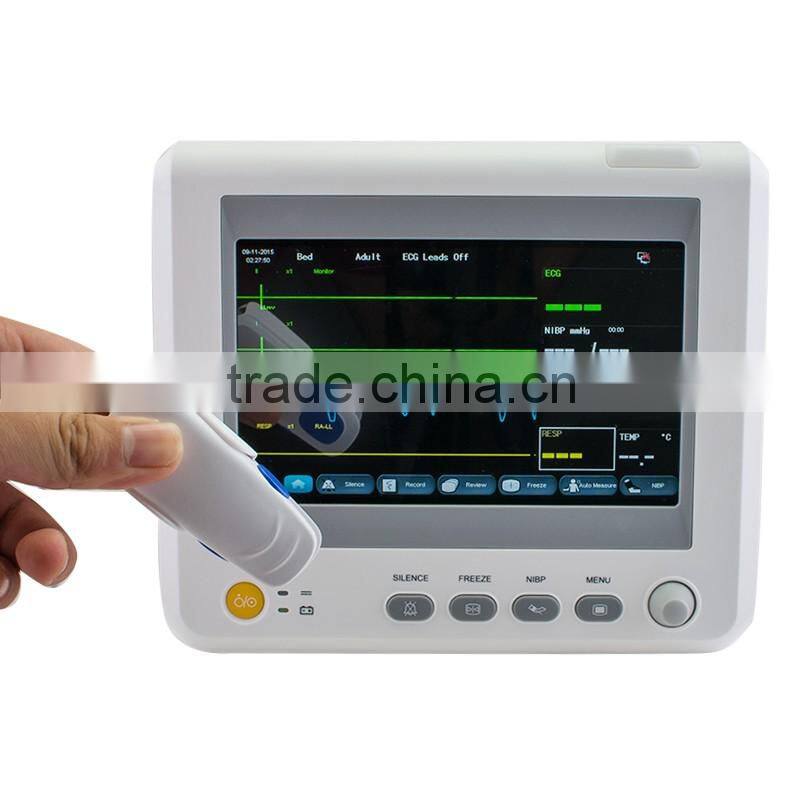 CE mark Hospital Handheld Mini 7 inch 6 parameter Patient Monitor RPM-9000F Capnography optional printer