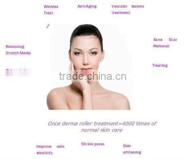 best pride for 200 needles derma roller with replacable head for skin cure