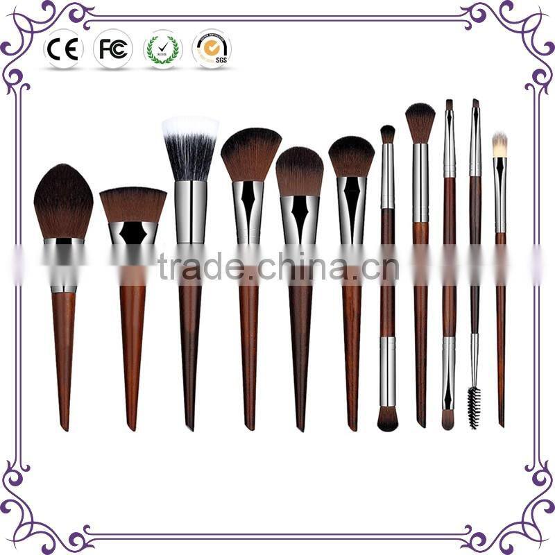 2017 HOT!!! 10pcs toothbrush rainbow makeup brush spoon oval makeup brush set