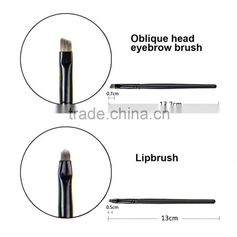 Professional face mask brush set black coloring dye make up brushes