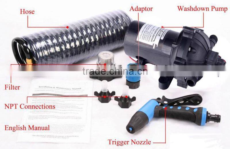 Singflo 12v 70psi 5.5GPM COMPLETE WASH DOWN KIT WITH PUMP FOR RV BOATS