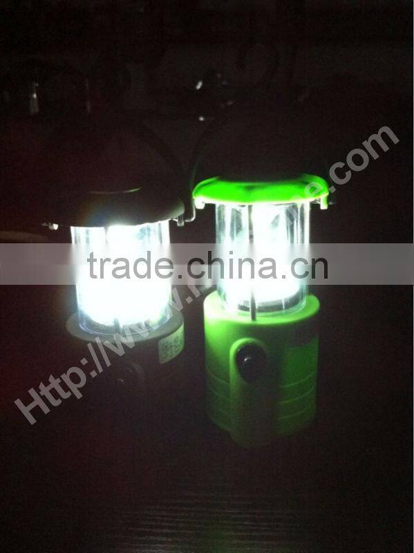 7 led hand crank led camping light