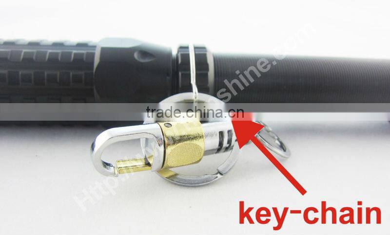 t6 high power led telescopic zoom police flashlight