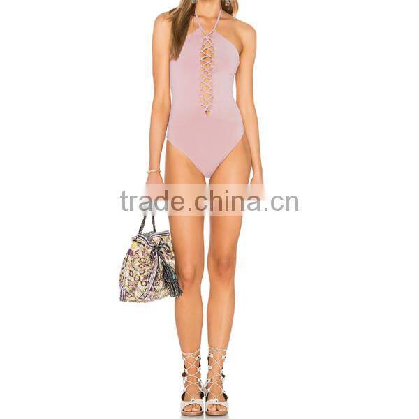 2017 best selling fashionable sexy one- piece swimsuit
