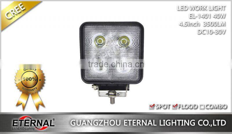 4.5in 40W high power 4x4 powersports ATV UTV motorcycle led work light