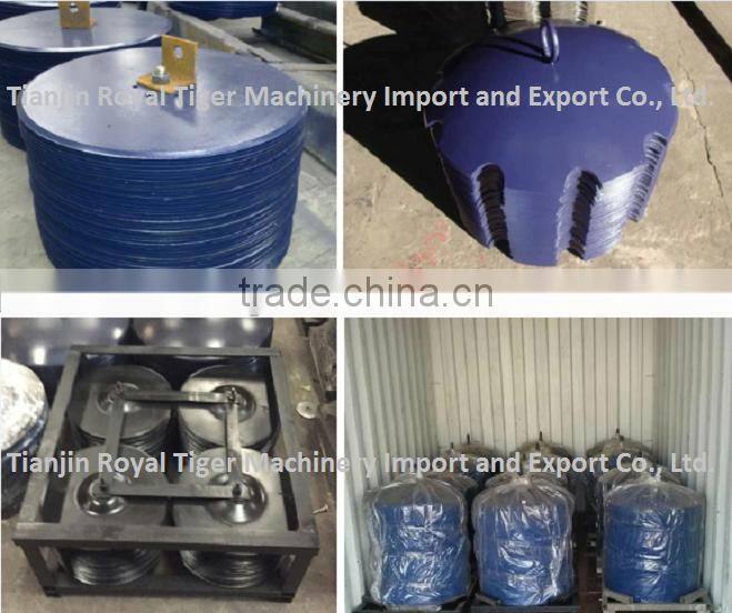 Harrow disc with diameter of 660mm and thickness of 6mm and square hole