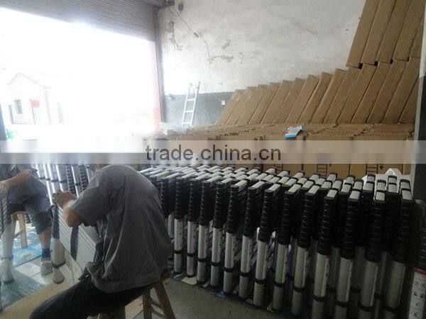 2m 7 steps EN131 extension telescopic aluminium ladder