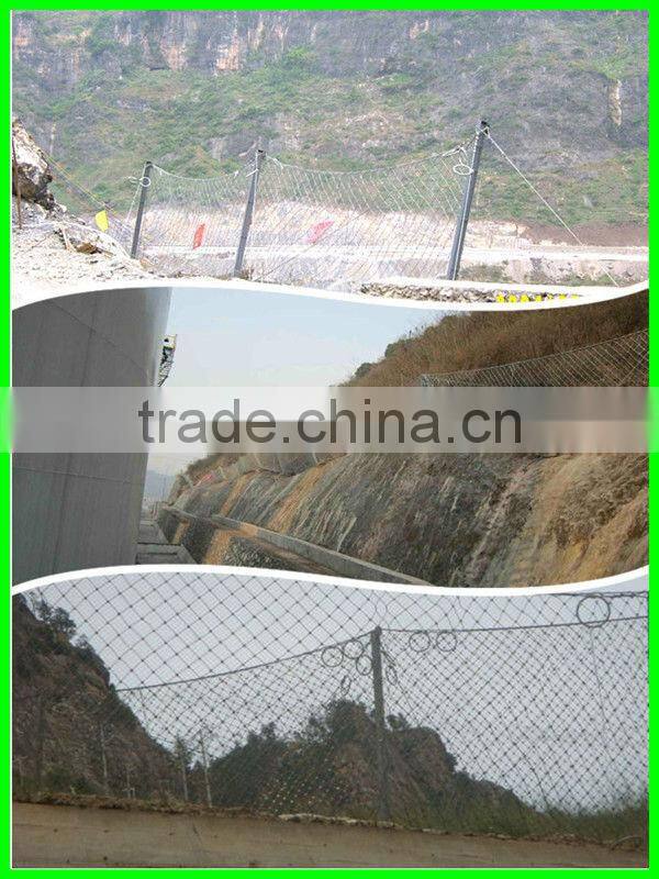 High-strength steel slope protection nets