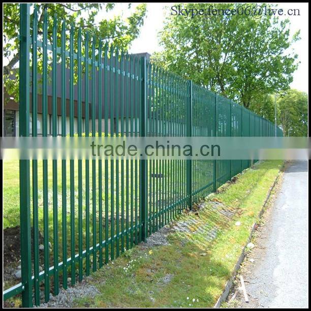 Cheap Wrought iron spear top Steel palisade Panel Security Fence from China Anping