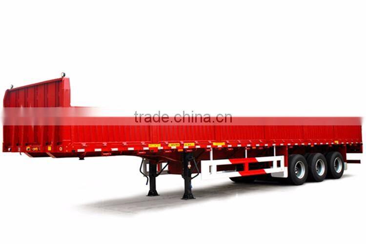 Hot sale OEM service commercial vehicle 3 axle cargo semi trailer