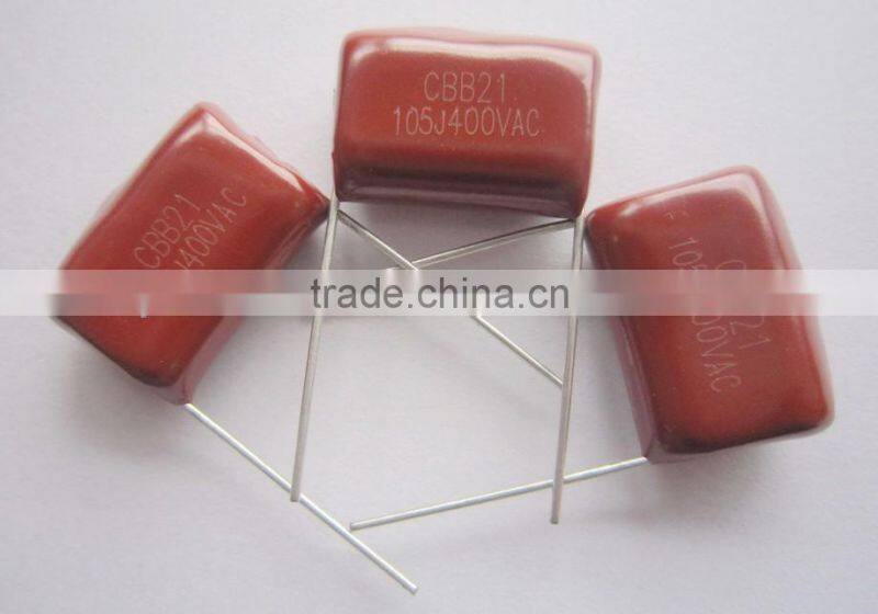 CBB21 polypropylene capacitor / Metallized film capacitor CBB21 / MPP Capacitor CBB21