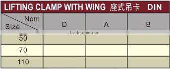 PVC-U lifting clamp with wing DIN plastic Fittings/plastic Fittings/UPVC Fittings