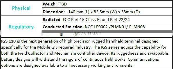 Cheapest hand held data collector 110 GIS receiver