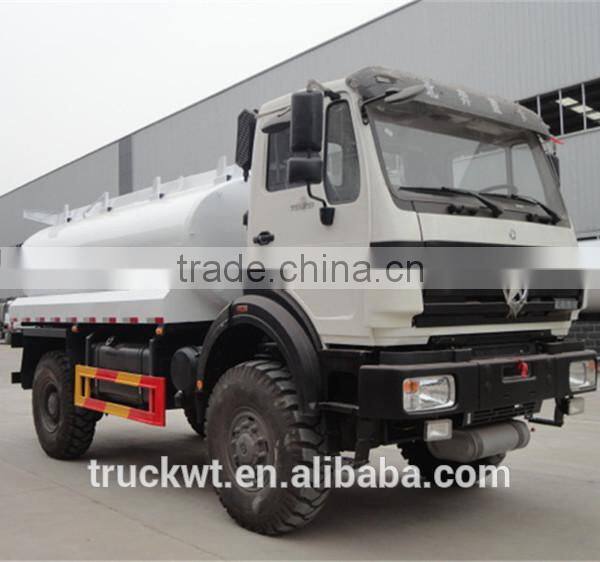 10000 liters howo EuroII 290hp off road 4x4 oil truck