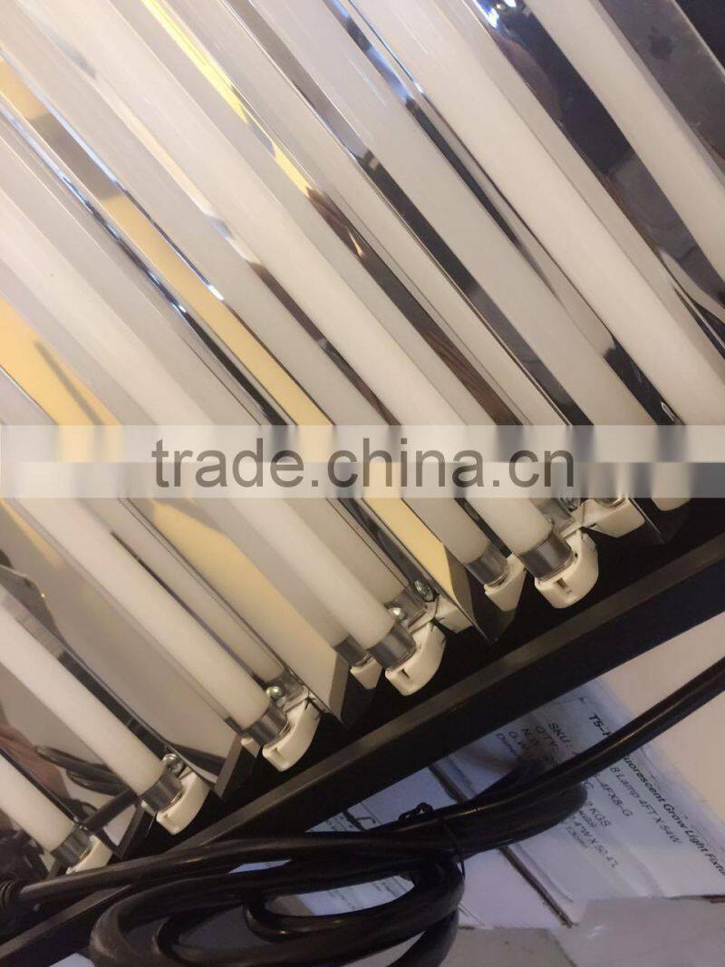 8 Bulb T5 Fluorescent Light Fixture for Plant Growth