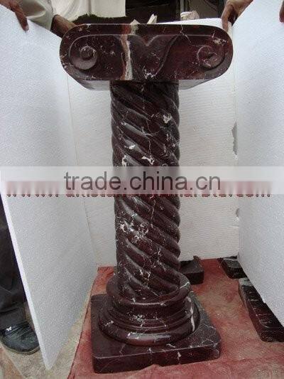 NATURAL BLACK AND GOLD MARBLE PEDESTALS COLLECTION