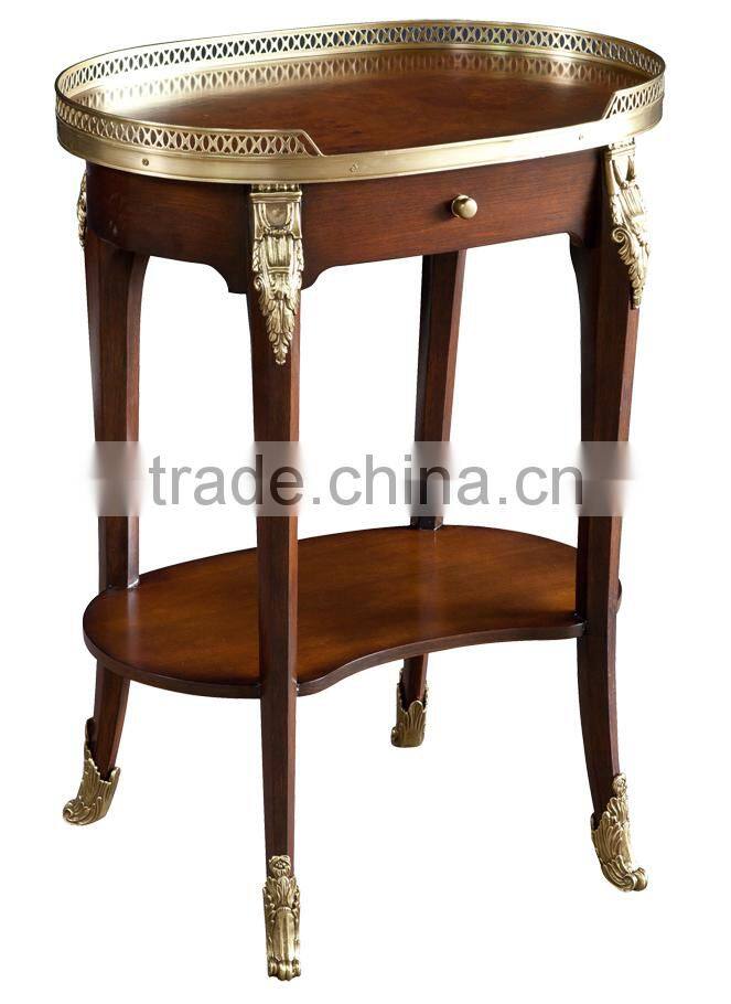Chinese style solid wood hand painting flower stand