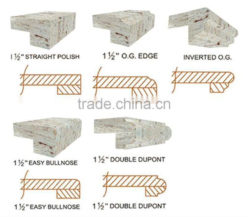 Polished Marble Top Wood Dining Table