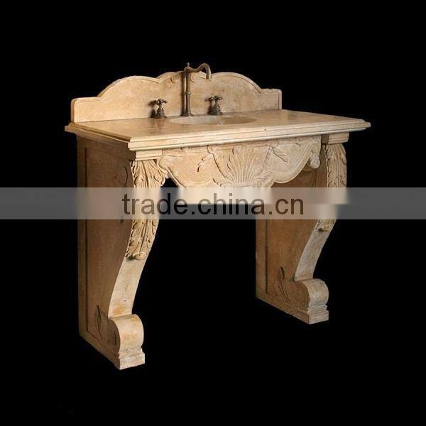 Victorian Style Marble Bathroom Vanity Top
