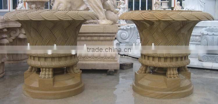 Aniqute Polishing Stone Flowerpot Vase