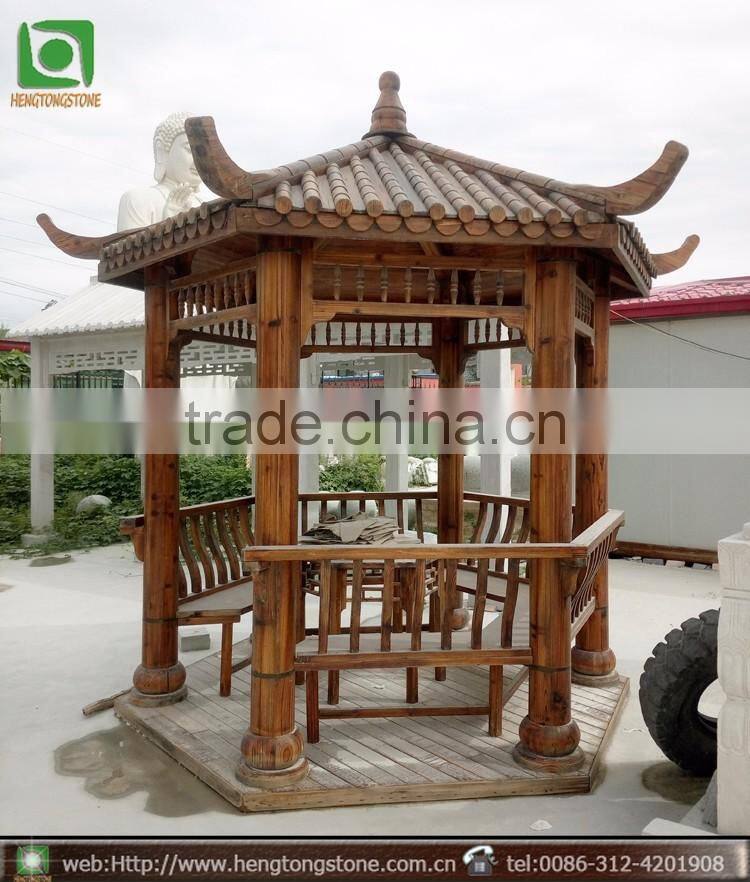 Chinese Fluted Outdoor Marble Pavillon Pergola