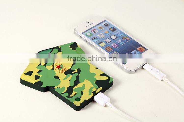 Factory T-shirt power bank, T-shirt phone charger