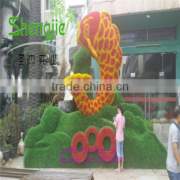 SJLJ013271 Wholesale artificial green wall quality PE material artificial grass
