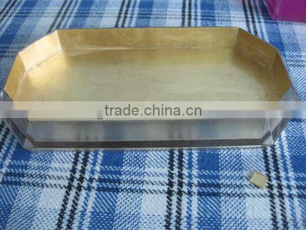 EB0002 2013 New Products Polyresin Gold Bathroom Amenity Box