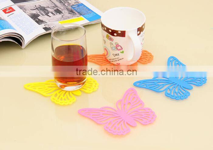 Butterfly Shaped Heat Pads Tea Cup Coaster