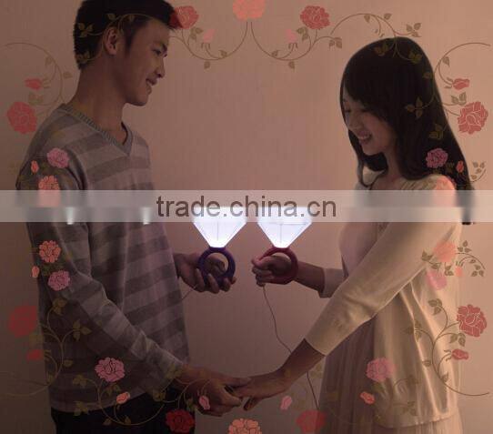 Supply creative fashion Romantic diamond ring light / Night light
