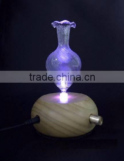 Elegant Wooden and Glass LED Aroma Diffuser Nebulization Essential Oil Diffuser