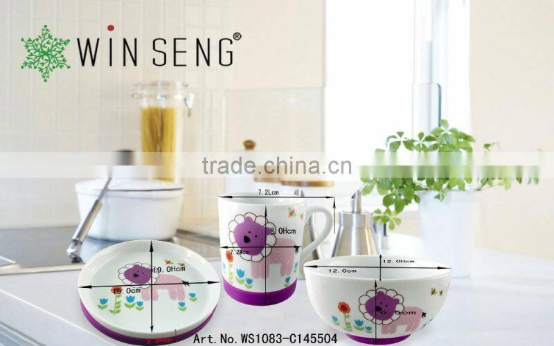 best selling dinnerware ceramic ware for kids set