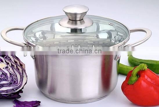 Tempered glass lid insulated casserole pot soup pot