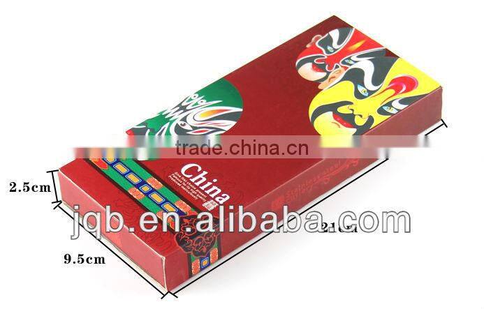 Chinese peking opera facial stainless steel cutlery set with paper box