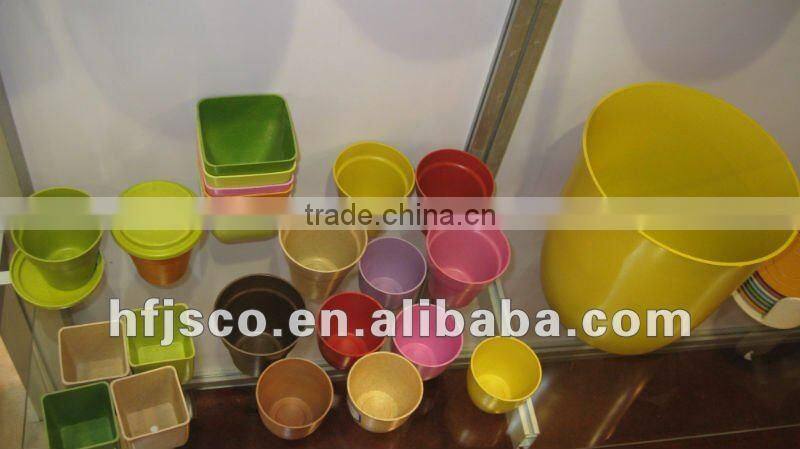 cheap bamboo fibre flower pot