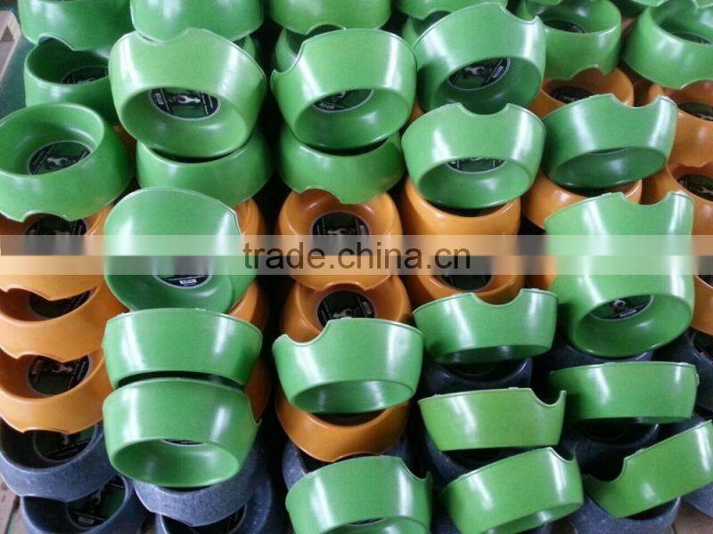 biodegradable bamboo fiber dog bowl ,bamboo fiber pet bowl ,bamboo pet pot