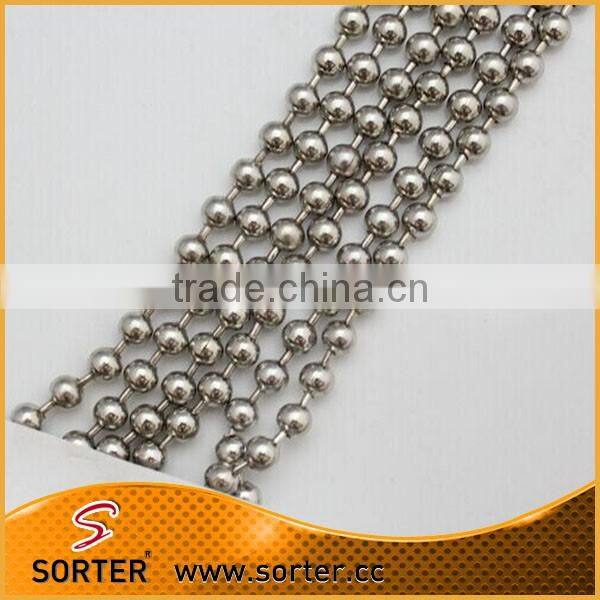round silver metallic chain for necklace from factory
