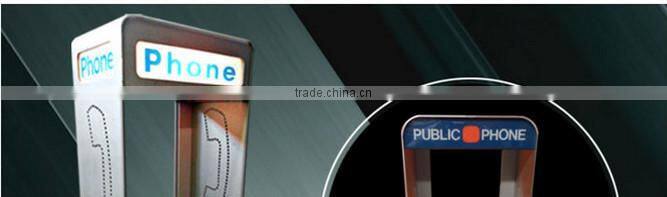 Freestanding waterproof antique telephone booth cabinet for sale