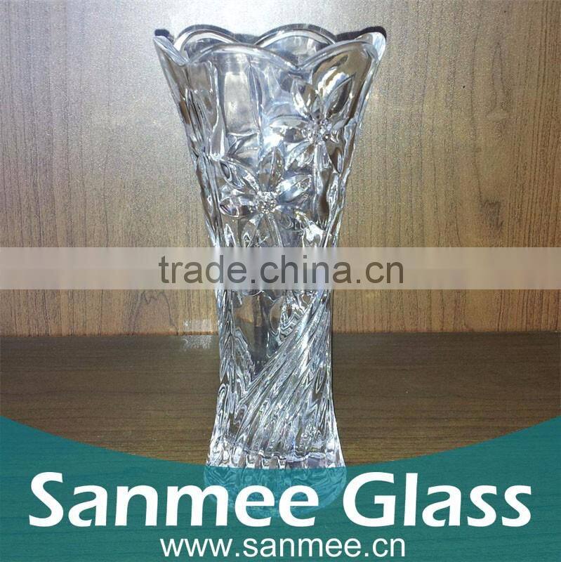 Geometric glass terrarium,glass vase,tall clear glass vase