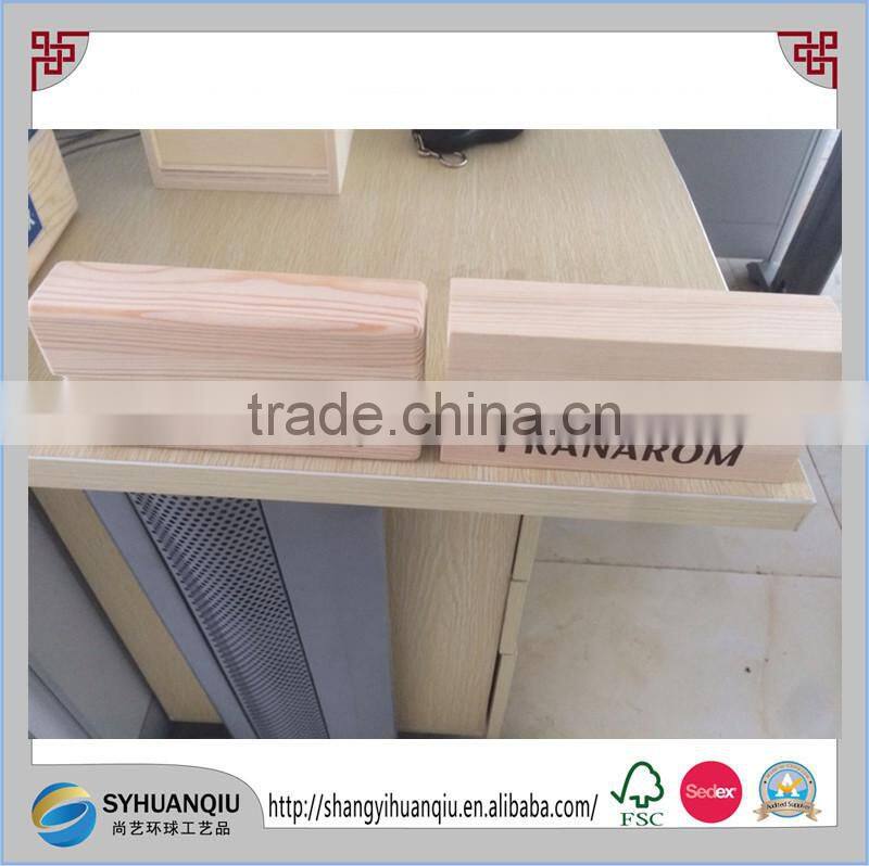 customized order wooden material essential oil box for 5 bottles