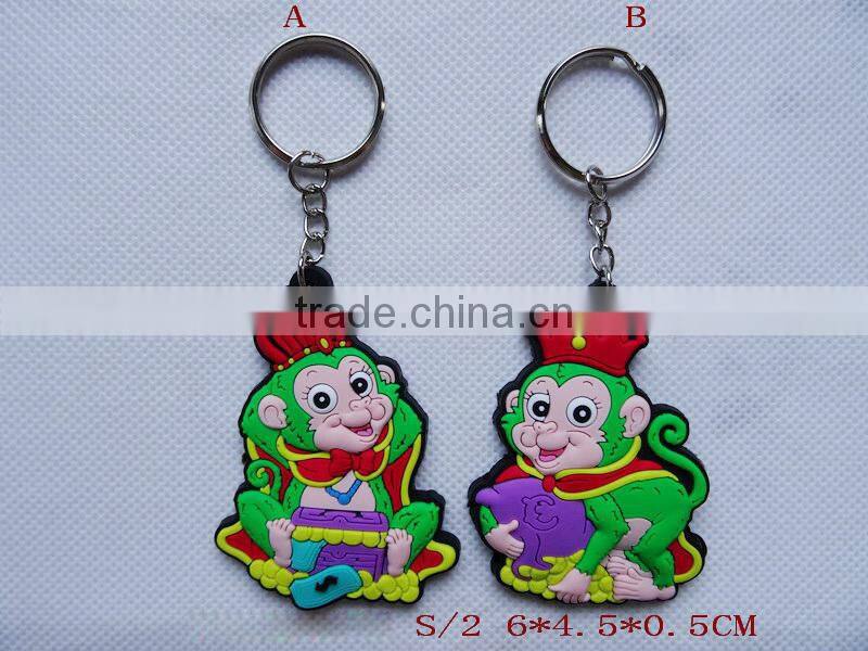 2016 high quality monkey keychain souvenir