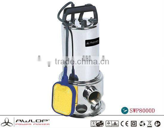 750W 12500L/h Dirty Water Pump / Submersible Solar Water Pump